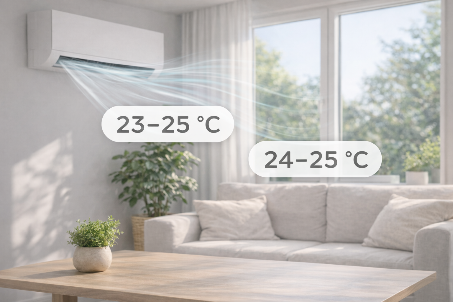 Kokią temperatūrą nustatyti vasarą