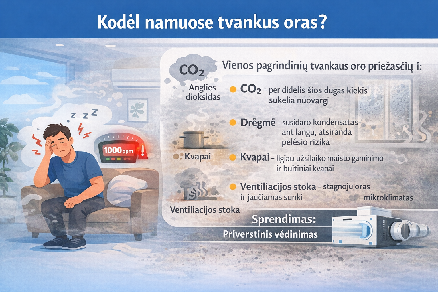Tvankus oras namuose